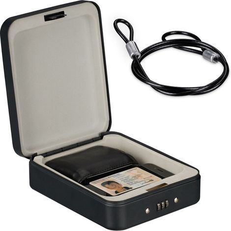 Caja de seguridad con cerradura de combinación