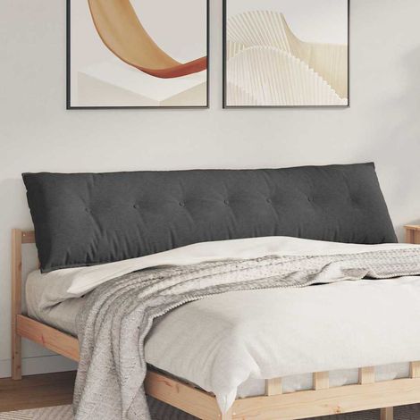 Rückenkissen Dunkelgrau 200 x 50 cm Cordstoff