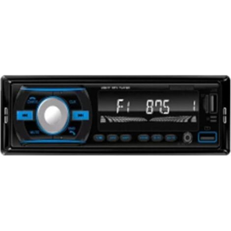 Autoradio avec éclairage coloré, récepteur stéréo FM, entrée auxiliaire 12 V, Bluetooth, MP3 et multimédia intégré 1 DIN. (1/5)