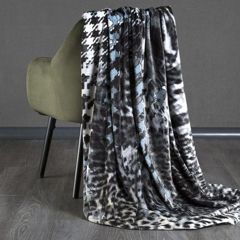 COUVERTURE PAMELA 150 X 200 CM NOIR (1/5)