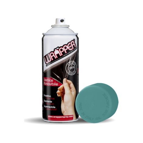 Wrapper, pellicola spray rimovibile, 400 ml - Turchese - Ral 5018 (1/2)