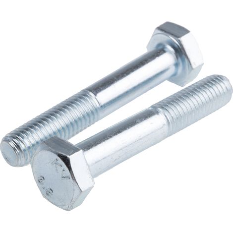 Vis à tête hexagonale, Acier Passivé, zinc, M10 x 60mm ( Prix pour Boîte de 50 )