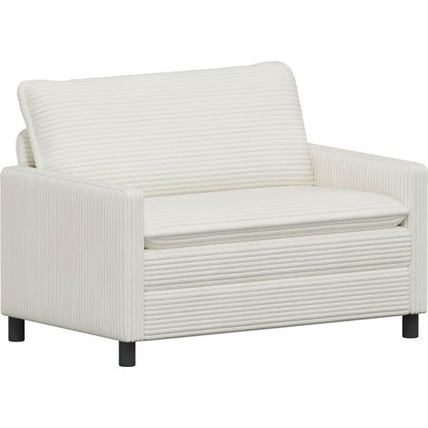Canapé Crème 126 x 81 x 87,5 cm Polyester vidaXL