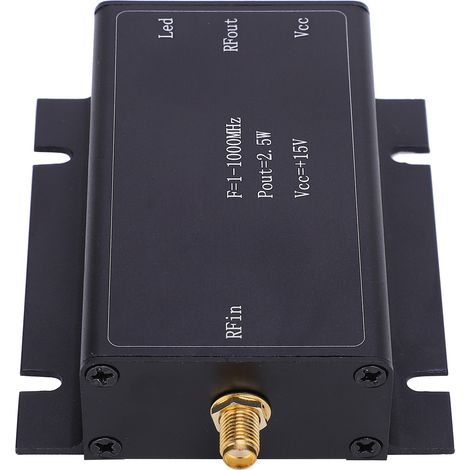 Amplificateur de puissance RF 15 V, amplificateur large bande 1-1000 MHz, composant de circuit imprimé en alliage d'aluminium (1/5)