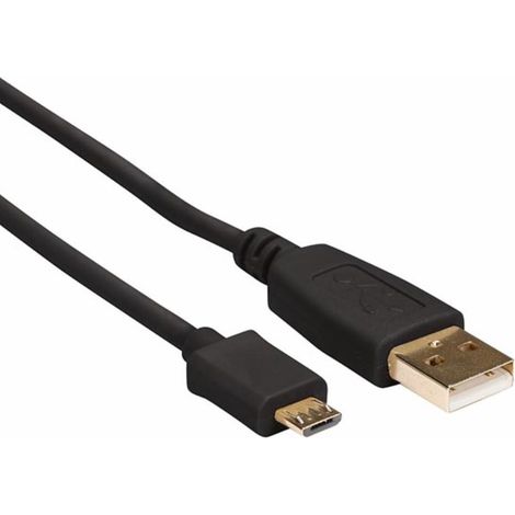 Conector USB 2.0 A a conector Micro USB / Cobre / Básico / 0,75 m / Dorado / M-m