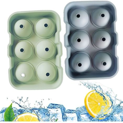 Silikon-Eiswürfelform – 12 runde Fächer – Für Whisky, Kaffee, Tee, Cocktails – Stapelbar und geruchsneutral – 1 Stück (1/5)