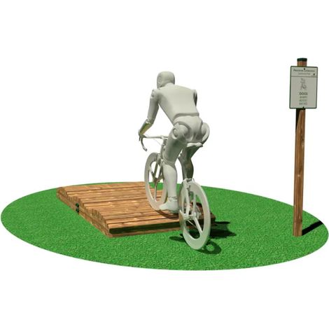 Dossi 3203 Giochipark bois pin EN 1176 cm255x120x21h pour enfouissement - 1 Kg