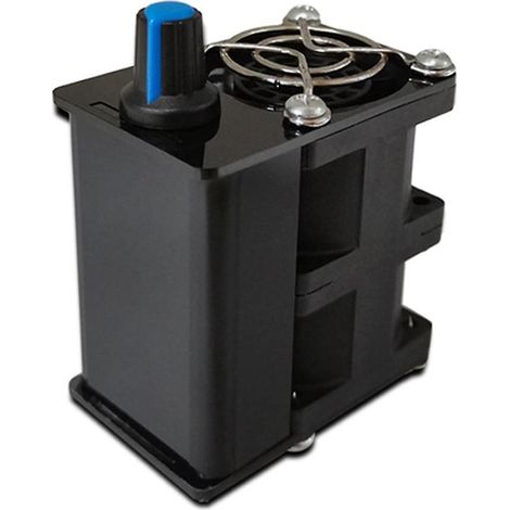 Ventilateur puissant avec boîtier noir et module de contrôle. Refroidissement efficace. Évacuation des fumées et des fumées. (1/5)