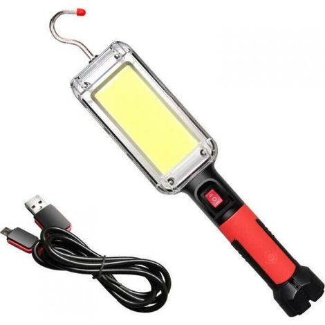 Lampada Torcia Lavoro Base Calamitata Portatile 20W LED ricaricabile 8859-B