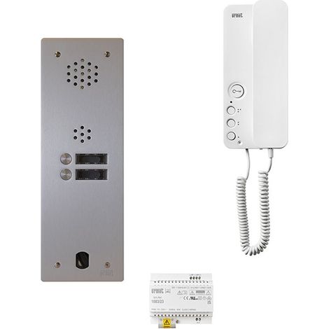 Kit interphone 1 rangée avec 2 combinés URMET Collectif (1/2)