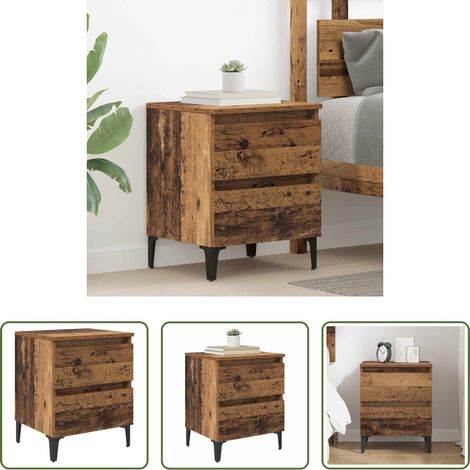 Holzwerkstoff - Nachttisch Altholz 40 x 35 x 50 cm Holzwerkstoff (1/5)