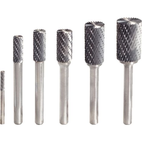 KS Tools HM Zylinder-Frässtift Form A mit Stirnverzahnung, 6 mm
