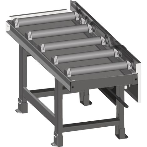 metallkraft Rollenbahnverlängerung 2000 x 520 mm motorisch 2100 kg/m