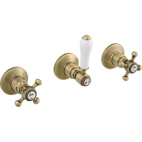 Sapho Reitano Rubinetteria Antea - Unterputzarmatur für 2 Verbraucher, Bronze SET305-106 (1/5)