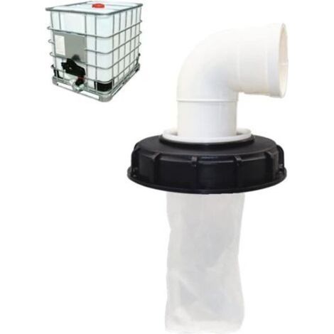 Couvercle de réservoir IBC 90° avec filtre en nylon lavable pour réservoir d'eau de pluie IBC 1000L, filtre de couvercle IBC, accessoires de réservoir IBC, filtre à eau de pluie en nyl (1/4)