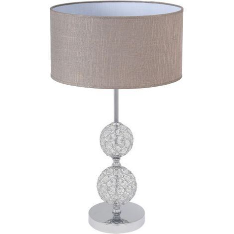 Lampada da Tavolo Beatia 1xe27 Cromo Grigio Schermo 35d