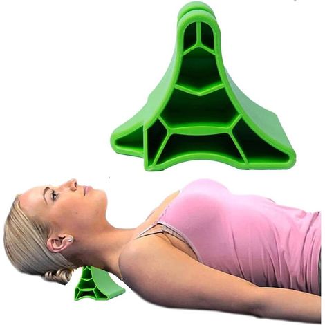 Portable and adjustable neck massager, handheld massager for neck, shoulders, back, legs and arm soles (green) - AquaForge (1/3)