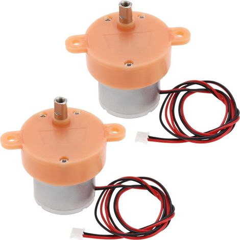 EMSea 2Pcs Kleiner Untersetzungsmotor 3rpm Langsam Laufender Getriebemotor 3-12V DC Langsam Laufender Geräuscharmer Getriebemotor für Projektionslampen Sternenlampen Spielzeug Und Kunsthandwerk (1/5)