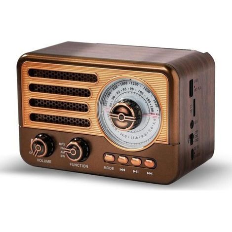 Vtizikl Radio à transistors sur piles - Radio portable - Petite radio - Mini radio d'urgence FM/AM - Radio de poche - Radio de secours - Radio à piles