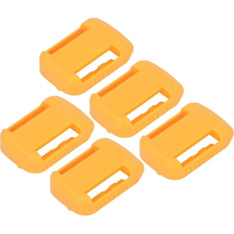 Support Dewalt 5x support de batterie jaune 20V/60V, compatible avec DCB200, DCB201, DCB203, DCB204, DCB205, DCB206 et autres modèles.