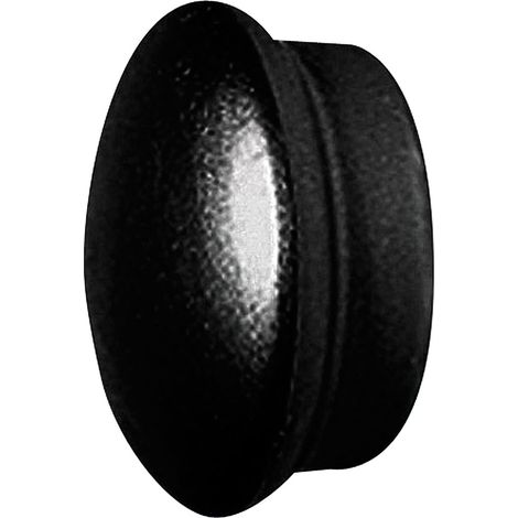 Schmiedeeisernes Endstück Ø 20 mm. Schwarz, 2-teiliges Set