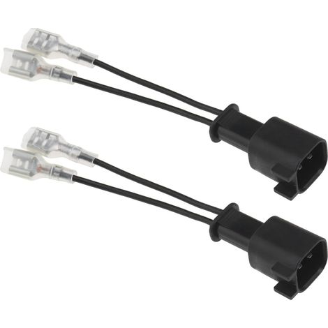 2Pcs Adaptateur de Fil de Haut-parleur de Voiture Prise Spéciale de Klaxon de Voiture Compatible avec Faisceau de Câblage Prise en Queue de Cochon Connecteur de Klaxon de Voiture Faisceaux (1/5)