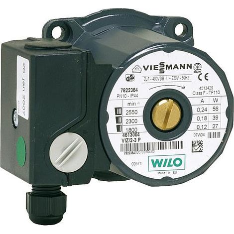 Moteur de pompe de circulation VIZ 2-3 – Filetage plomberie 1" – Entraxe 180mm – Tension 230V – Compatible Viessmann Vitodens 222