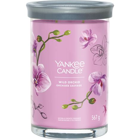 Yankee Candle Signature Wild Orchid vela perfumada violeta rosa (1/5)