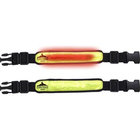 BRACELET RÉFLÉCHISSANT À LED JAUNE - BHP HV05 JAUNE