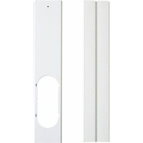 Plaque étanchéité fenêtre réglable glissière kit joint avec tuyau d’échappement compatible climatiseur mobile lot 2 pièces 55 cm 10 cm (1/4)