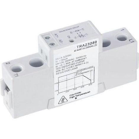 Relais statique miniature à semi-conducteurs 80 A, entrée/sortie 24 V CC, module et carte de relais SSR pour courant continu/alternatif. (1/5)