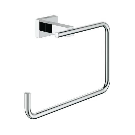 PORTASALVIETTE AD ANELLO ESSENTIALS CUBE- Cromo- GROHE- pezzi 1 (1/2)