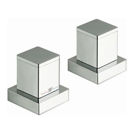 BAIN DOUCHE QUADRI SUR GORGE THERMOSTATIQUE 3 SORTIE CHROME - CRISTINA ONDYNA XQ14351 (1/2)