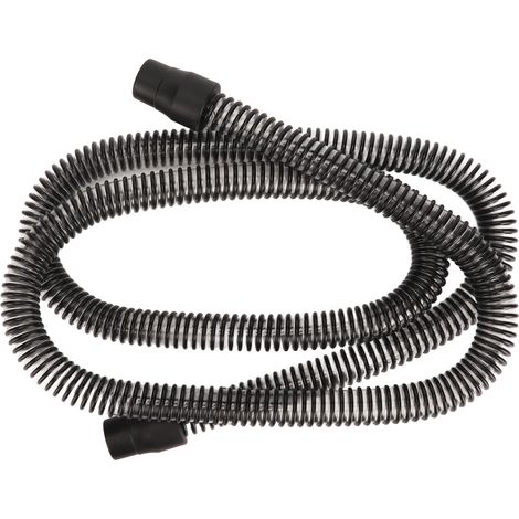 Tuyau flexible noir pour machine respiratoire, lisse intérieur, tube de connexion pour masque de protection, haute flexibilité (1/5)