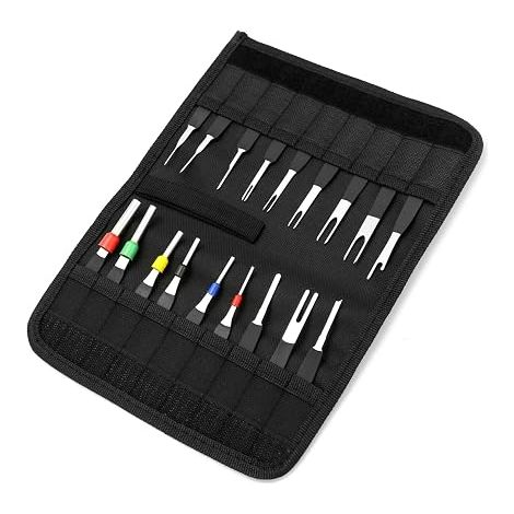 Terminal Removal Tool Kit, 18 Pcs Lug Puller Tool Kit, Electrical Wiring Removal Tools for Car (1/5)