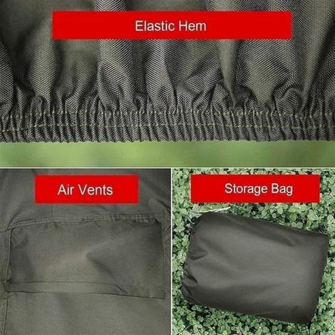 Housse Tondeuse Autoportée - Oxford 210D Imperméable UV Résistant - Pour Tracteur Pelouse Familial - 183 x 112 x 109 cm (1/4)