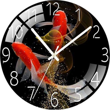 Horloge Murale Créative Silencieuse à Quartz - Décoration pour Salon ou Chambre - Accrochage sans Perçage (1/4)
