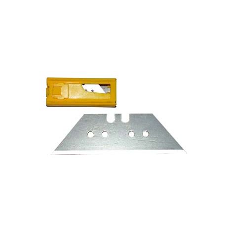 LAME RICAMBIO A TRAPEZIO GRANDI PER COLTELLI E RASCHIETTI- - mm.60x19 in astuccio da 10 pz - 6 pezzi ALTE