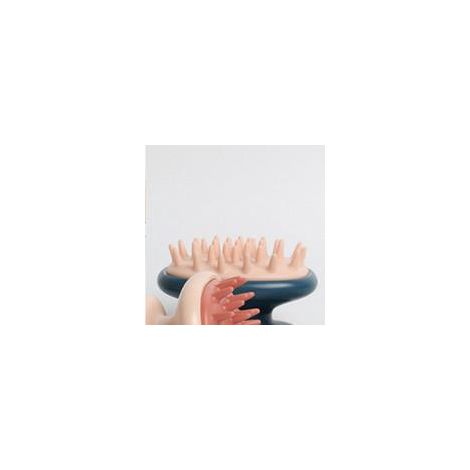 Brosse de bain bleue pour animaux de compagnie, brosse de massage pour chiens et chats, peigne de massage pour le bain, accessoires pour animaux. (1/5)