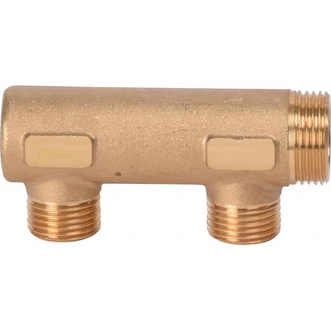 COLLECTEUR SIMPLE SANS PRISE PURGEUR 3/4"- PORTEE PLATE - SERIE C 2 SORTIES