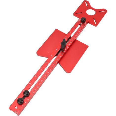 Gabarit de routeur 4 en 1, rainure de coupe circulaire, bords de fraisage, support de support de coupe, outil polyvalent de localisation de rainurage pour le travail du bois (1/5)