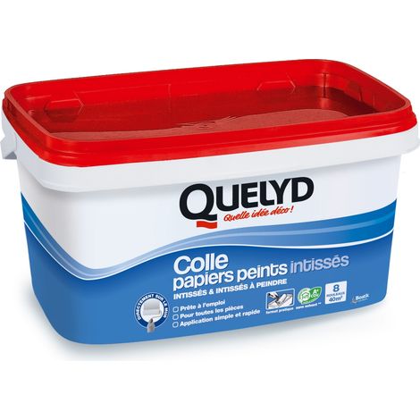 Colle intissés 5KG – Haute performance pour papiers intissés et à peindre – Application facile au rouleau – Rendement 40m² – Quelyd