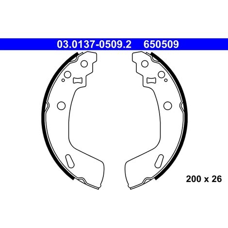 Jeu de mâchoires de frein ATE 03.0137-0509.2 SUZUKI 53200-68L01