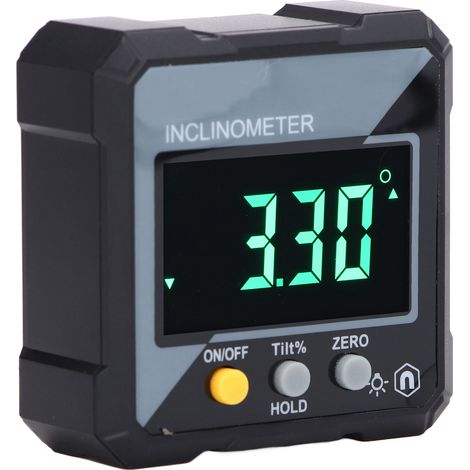 Inclinomètre numérique de haute précision, inclinomètre magnétique, rapporteur électronique 4 x 90° (1/5)