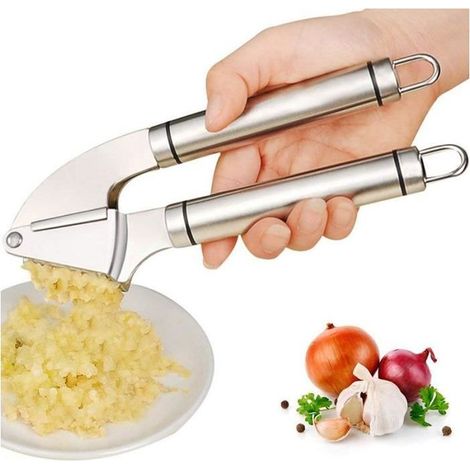Amorus Presse-Ail Professionnel Premium Garlic Press Garlic Mincer Professional Garlic Concasseur (1/4)