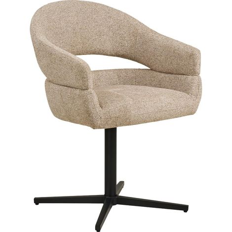 Anna chaise de salle à manger avec fonction de rotation sable. (1/5)