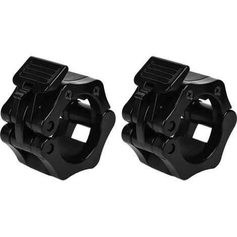 Disque Musculation 30mm - 2X Collier Bague de Serrage Haltères - Fixation Poids sur Barre de Musculation Haltérophili (1/4)