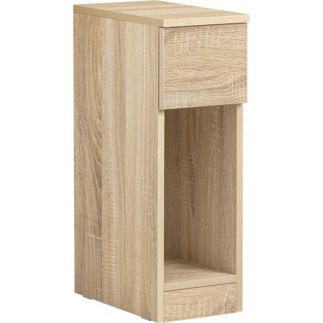 Sobuy – Table de chevet avec tiroir – Dimensions L20 x P35 x H60 cm – Panneaux de particules – Rangement moderne – FBT111N