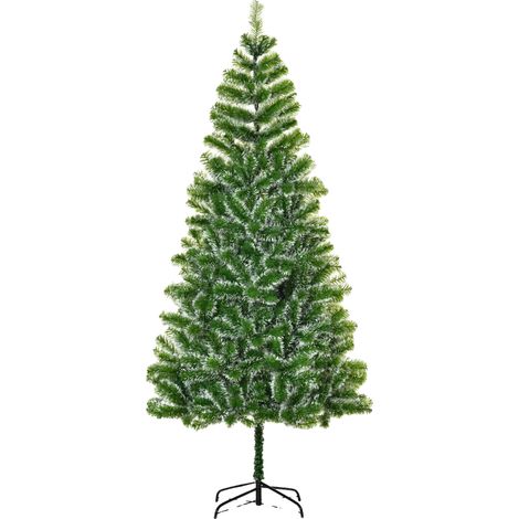 Árbol de Navidad artificial, follaje realista, fácil montaje, verde, 2,1 m (1/2)