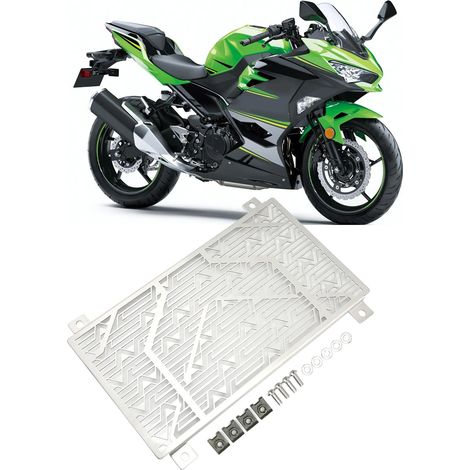 Grille de radiateur et de réservoir d'eau pour moto KAWASAKI NINJA400 2018+ argent (1/5)